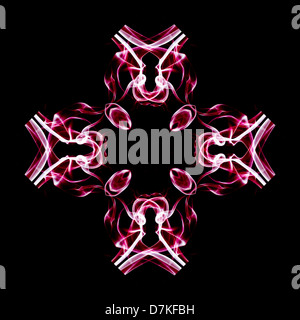 Ein abstraktes Bild von Lichtern in Photoshop erstellt Stockfoto