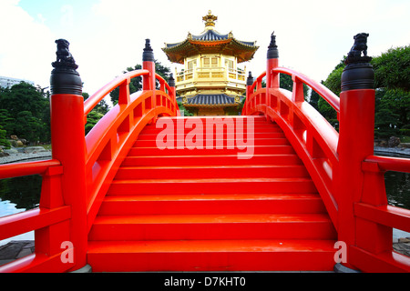 Pavillon der absoluten Perfektion in den Nan Lian Garden, Hong Kong. Stockfoto