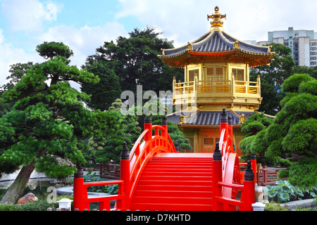 Pavillon der absoluten Perfektion in den Nan Lian Garden, Hong Kong. Stockfoto