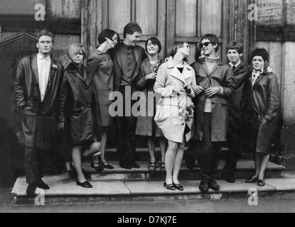 Mods in Wellington Shropshire UK 1966 BILD VON DAVID BAGNALL Teenagers Youth Culture Teenage British UK United Kingdom Stockfoto