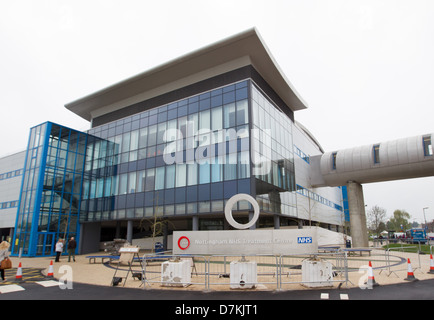 Außenansichten der NHS Behandlungszentrum, Queens Medical Center (QMC), Nottingham, England Stockfoto