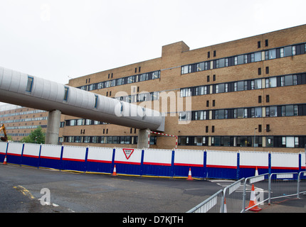 Außenansichten der NHS Behandlungszentrum, Queens Medical Center (QMC), Nottingham, England Stockfoto