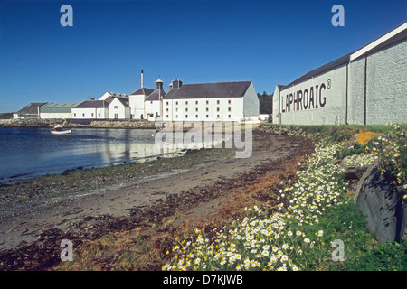 Laphroaig Distillery auf der Isle of Islay Stockfoto