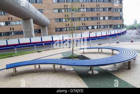 Außenansichten der NHS Behandlungszentrum, Queens Medical Center (QMC), Nottingham, England Stockfoto