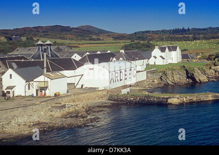 Ardbeg Destillerie auf der Isle of Islay Stockfoto