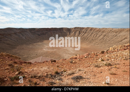 Nordamerika, USA, Meteor-Krater in der Nähe von Winslow, Arizona Stockfoto