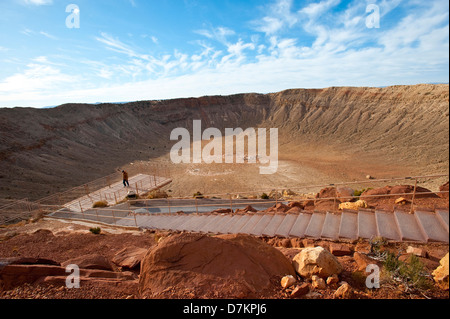 Nordamerika, USA, Meteor-Krater in der Nähe von Winslow, Arizona Stockfoto