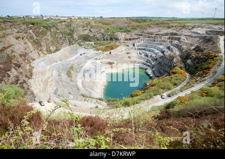 Delabole Schiefer-Steinbruch North Cornwall England UK Stockfoto