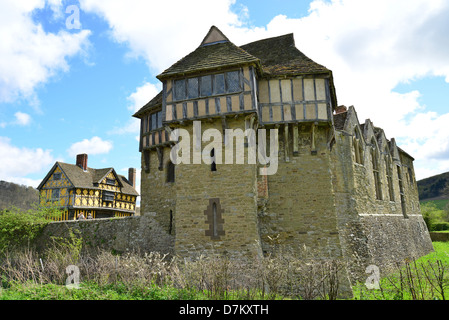 13. Jahrhundert Stokesay Castle, Stokesay, Shropshire, England, Vereinigtes Königreich Stockfoto