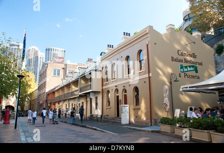 Playfair Street in The Rocks, Sydney Stockfoto
