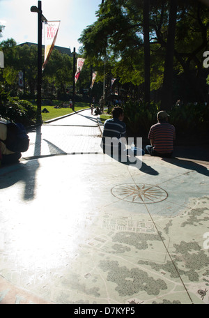 Erste Flotte Park, The Rocks, Sydney Stockfoto