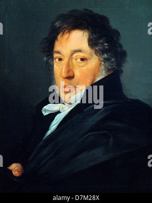 Antonio Mercar, Portrait des Malers Zacarías González Velázquez. Ca. 1828. Öl auf Leinwand. Stockfoto