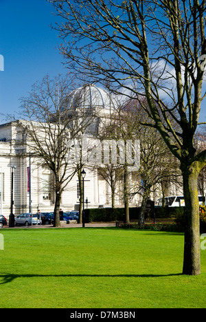 nationales Museum of Wales und Gorsedd Gärten Cathays park Cardiff South Wales, Australia Stockfoto