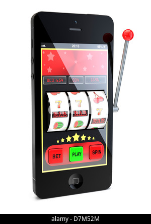 Online-Glücksspiel-Konzept Stockfoto