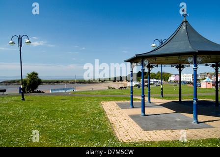 Musikpavillon auf Pomenade Barry Insel Vale von Glamorgan-Süd-Wales Stockfoto