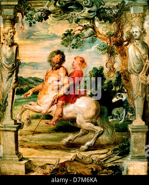 Achilles erzogen von der Zentaur Chiron Peter Paul Rubens 1577-1640 flämischen Belgien Belgien Stockfoto