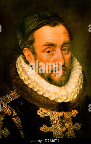 William I. Prince of Orange 1533 – 1584 auch bekannt als William the Silent von Adriaen Thomasz Key 1544-1589 Niederländisch Niederlande Stockfoto