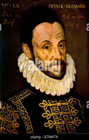 William I. Prince of Orange 1533 – 1584 auch bekannt als William the Silent von Adriaen Thomasz Key 1544-1589 Niederländisch Niederlande Stockfoto