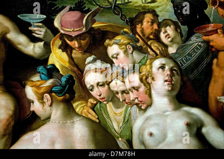 Cornelis van Haarlem 1593 Hochzeit der Göttin des Meeres Peleus und Thetis Museum Niederlande Stockfoto