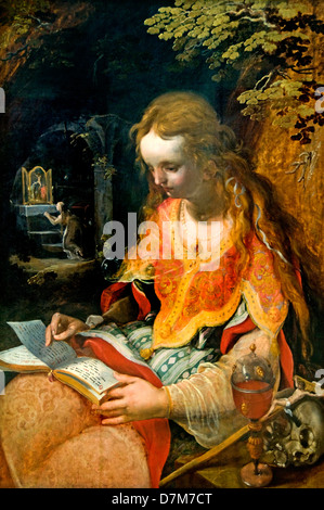 Jan Nagel Malerei Mary Magdalene 1592 Niederlande Niederländisch Stockfoto