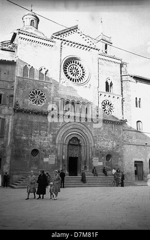 Am Piazza della Repubblica in Foligno, Italien Stockfoto