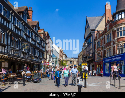 Der High Street in der Innenstadt, Lincoln, Lincolnshire, East Midlands, England, UK Stockfoto