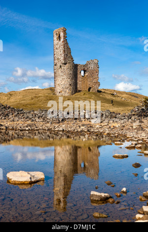 Ardvreck Castle, Ruine der Burg aus dem 16. Jahrhundert, Loch Assynt in Sutherland, Nord West Highland, Schottland Stockfoto