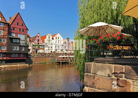 Weist, historischen Stadtplatz in Lüneburg, Lüneburg, Niedersachsen, Lüneburg, Niedersachsen, Deutschland Stockfoto