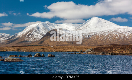 Man Na h-Achlaise auf Rannoch Moor, Highland, Schottland, Vereinigtes Königreich, Europa. Stockfoto