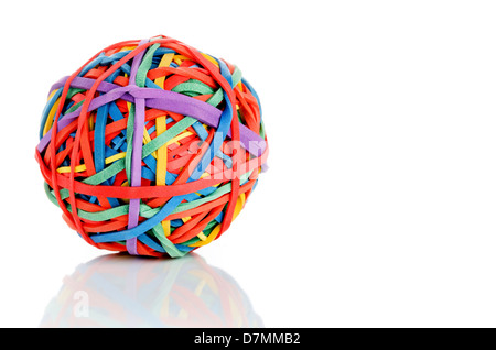 Gummiband-ball Stockfoto