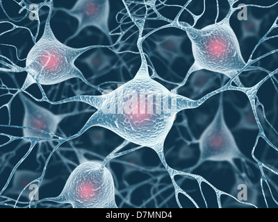 Neuronales Netz, artwork Stockfoto