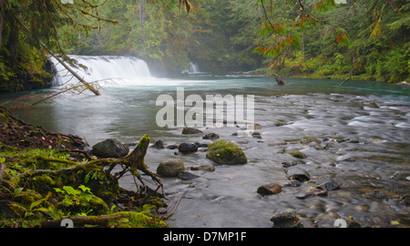 malerischen Wasserfällen Vetter fällt Nisga ' a Memorial Lava Bed Provincial Park Northern British Columbia Kanada Stockfoto