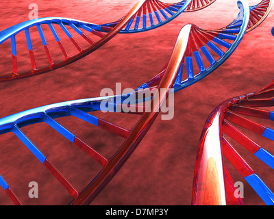 DNA-Moleküle, artwork Stockfoto