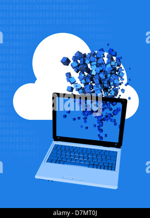 Cloud-computing, konzeptuellen Kunstwerk Stockfoto