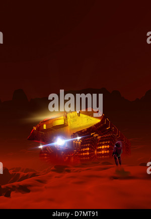 Mars Exploration, artwork Stockfoto