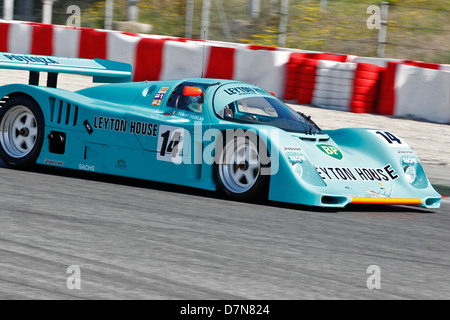 Gruppe C-Rennen in Barcelona Katalonien klassische Wiederbelebung, Montmelo Schaltung, April 2013, Tommy Dreelan Porsche 962 Stockfoto