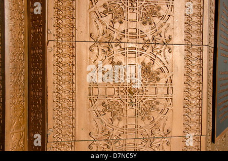 New York in Buffalo. Guaranty Building, National Historic Landmark erklärt. Reich verzierte Innenwand Detail. Stockfoto