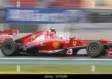 Barcelona, Spanien. 10. Mai 2013.  Formel 1 großer Preis von Spanien. Bild zeigt Felipe Massa fahren Ferrari F138 am Circuit de Catalunya. Bildnachweis: Action Plus Sport Bilder/Alamy Live News Stockfoto