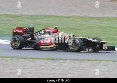 Barcelona, Spanien. 10. Mai 2013.  Formel 1 großer Preis von Spanien. Bild zeigt Romain Grosjean (FRA) Lotus F1 E21 am Circuit de Catalunya fahren. Bildnachweis: Action Plus Sport Bilder/Alamy Live News Stockfoto