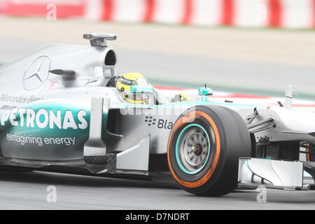 Barcelona, Spanien. 10. Mai 2013.  Formel 1 großer Preis von Spanien. Bild zeigt Lewis Hamilton fahren Mercedes F1 W04 am Circuit de Catalunya. Bildnachweis: Action Plus Sport Bilder/Alamy Live News Stockfoto