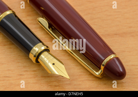 Füllfederhalter und Bleistift Set 04 Stockfoto