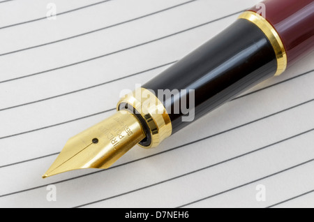 Füllfederhalter und Bleistift Set 10 Stockfoto