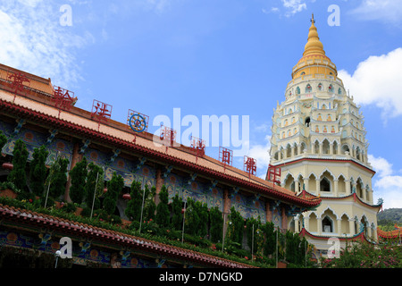 KEK Lok Si Temple, George Town, Penang, Malaysia, der größte buddhistische Tempel in Südostasien Stockfoto