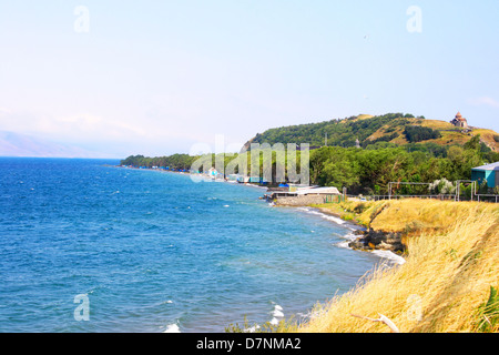 Berg Sewansee in Armenien. Stockfoto