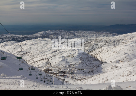 Einfassung Hermon im Schnee, Israel Stockfoto