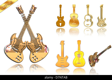 Gitarre design Stockfoto