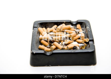 Volle Aschenbecher Stockfoto