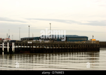 Teil des Shoreham Hafen - Shoreham-by-Sea, West Sussex, England, UK. Stockfoto