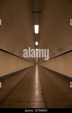 St. Anna Fußgängertunnel Antwerpen-Belgien Stockfoto