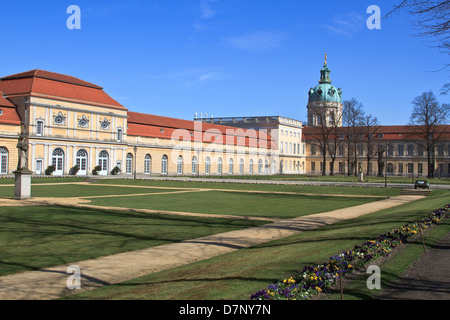 Der Westflügel des Slot Charlottenburg. Der größte Palast in Berlin; Deutschland; Schloss; oder Slot Charlottenburg Stockfoto